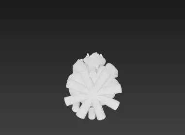 3D Model of Bonfire Halloween Fire Pit Spooky Campfire Scene 3D print model_11