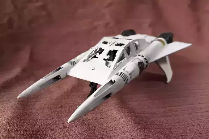 Buck Rogers Quadfighter 3D print model Buck Rogers Quadfighter 3D print model