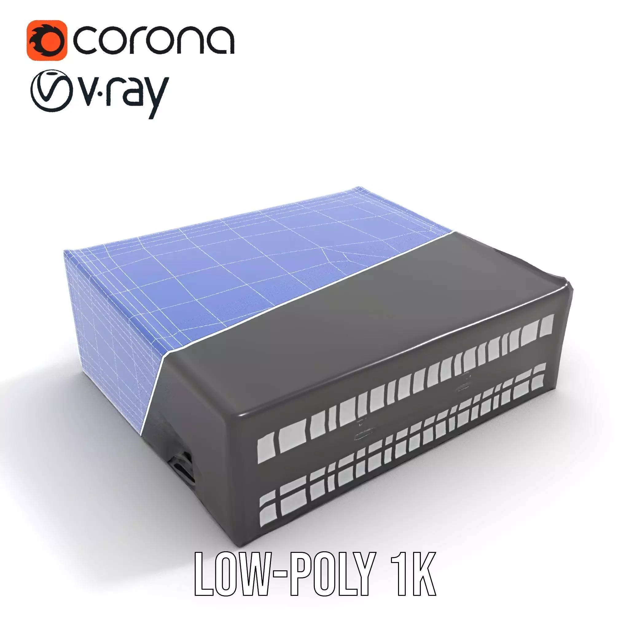 Modern Industrial Warehouse model pack Low-poly 3D model_16