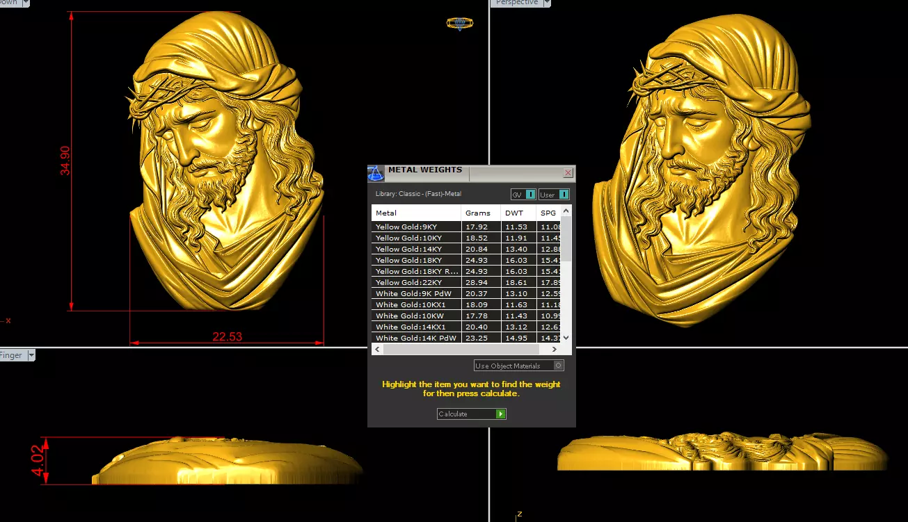 Jesus Christ with Crown of Thorns 3D print model_3