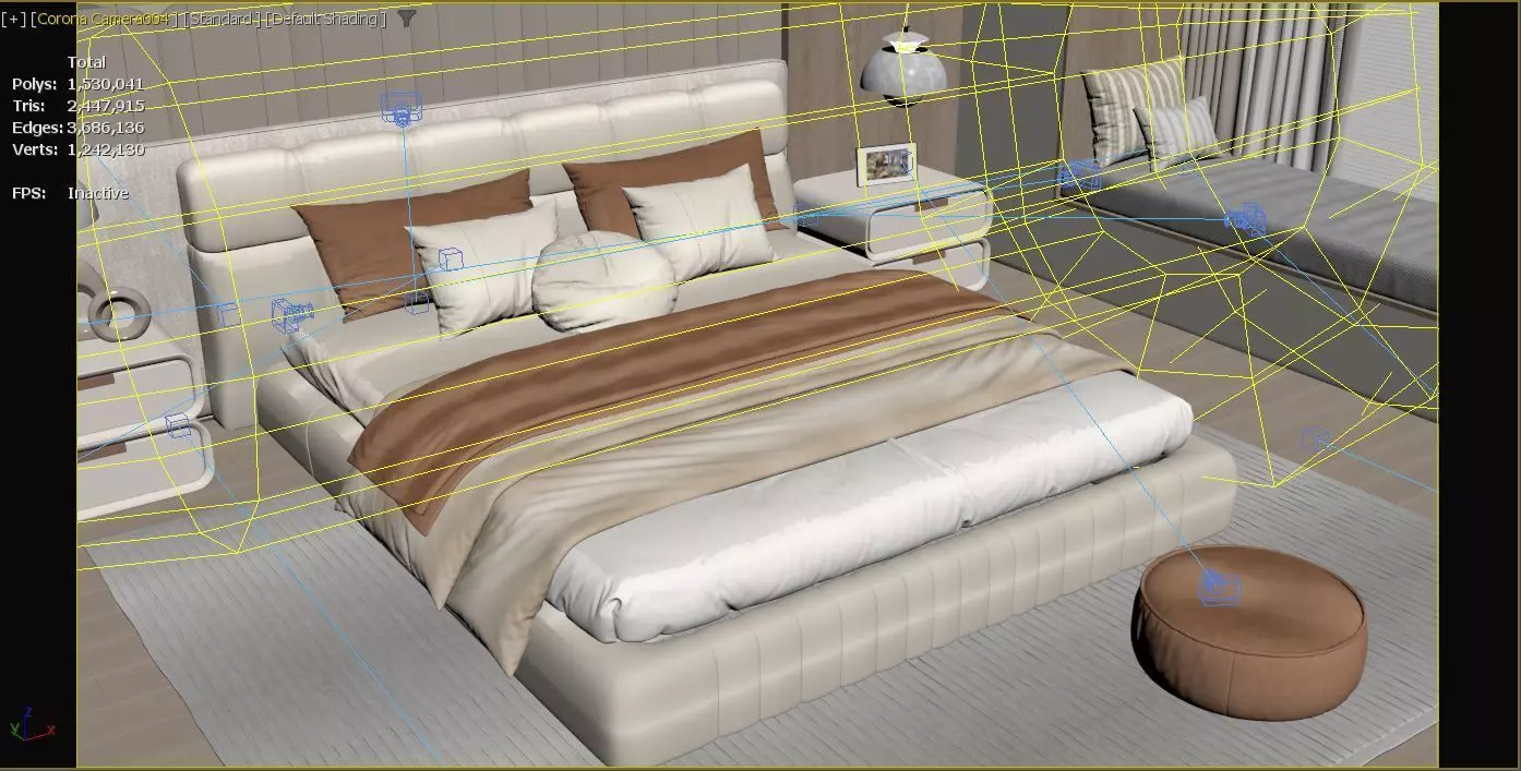 Bed Room 3D model_16