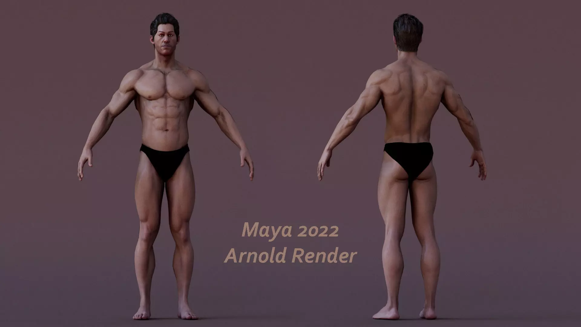 Male Base Rig Low-poly 3D model_12
