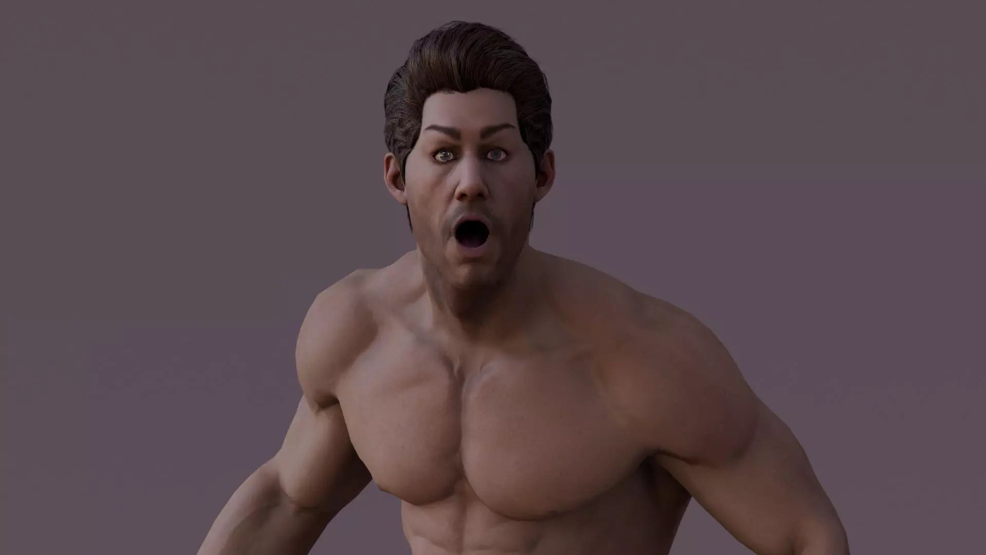 Male Base Rig Low-poly 3D model_11