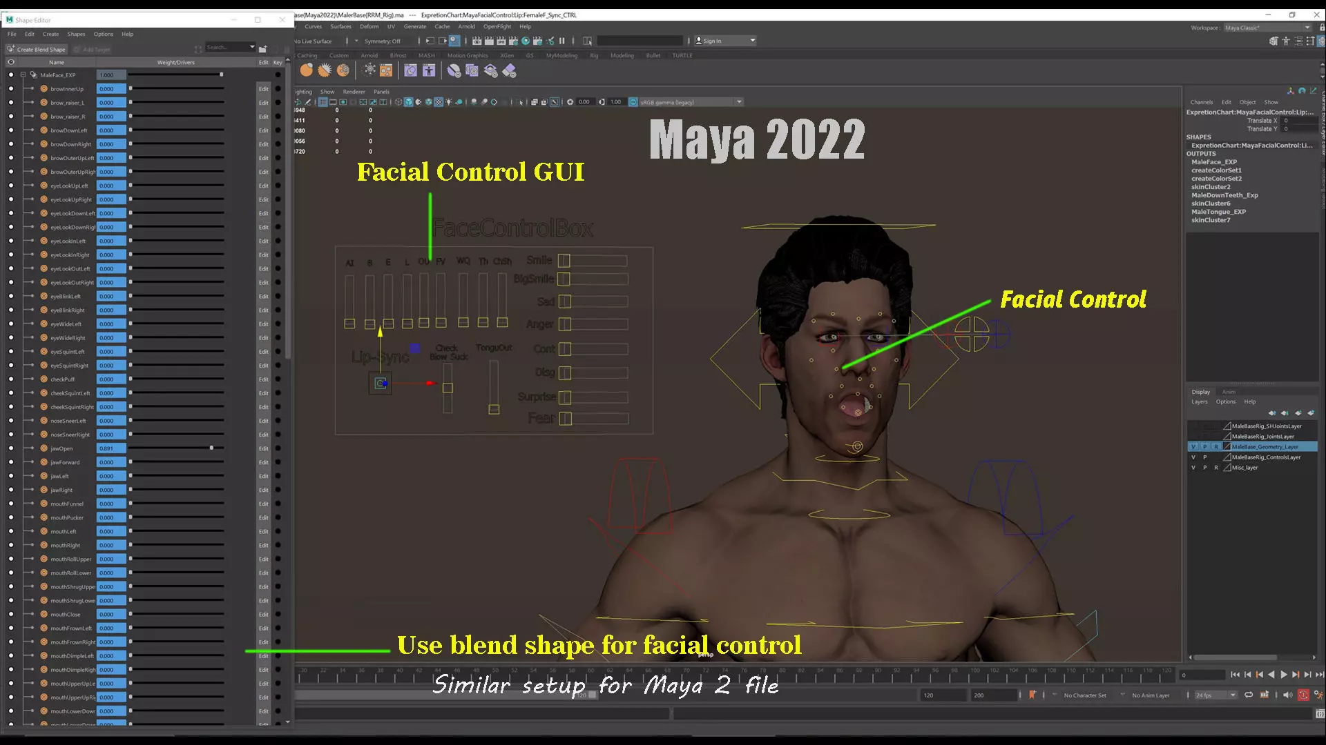 Male Base Rig Low-poly 3D model_31