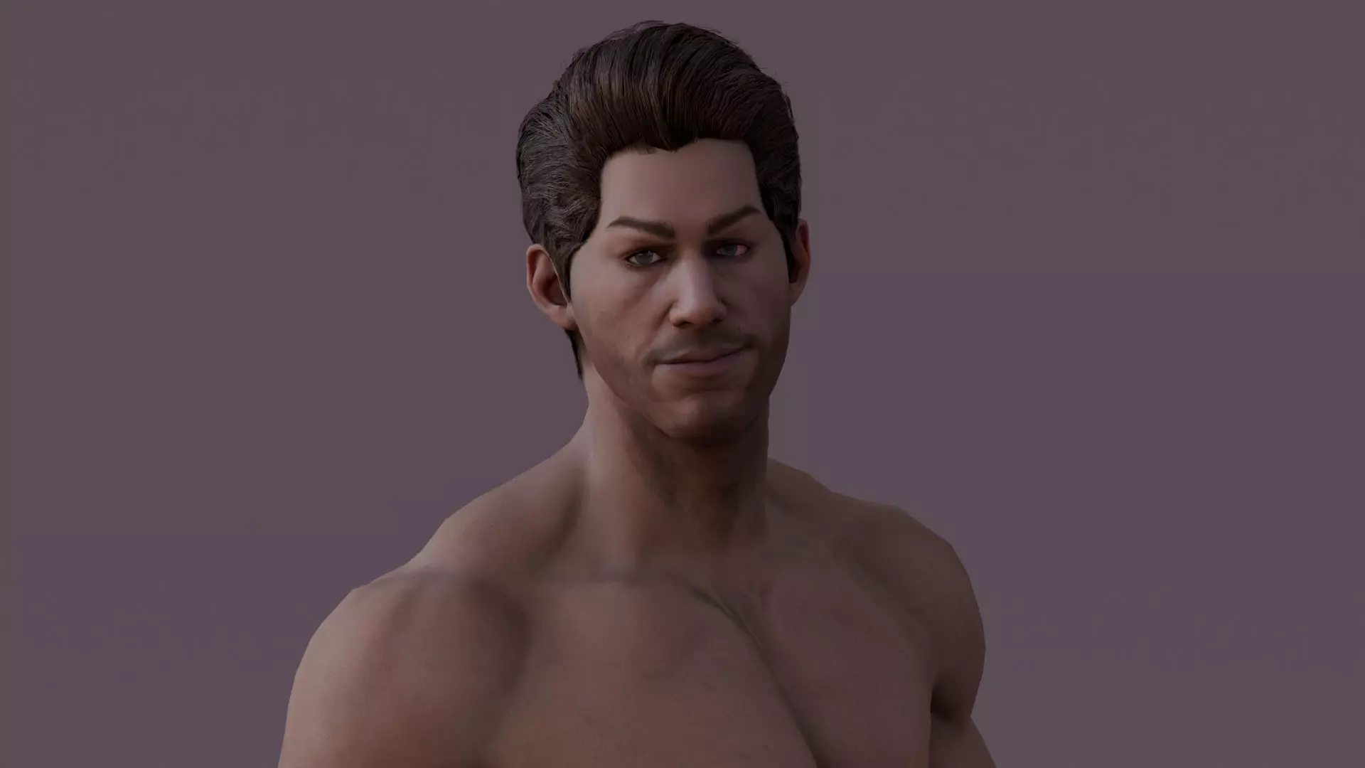 Male Base Rig Low-poly 3D model_9