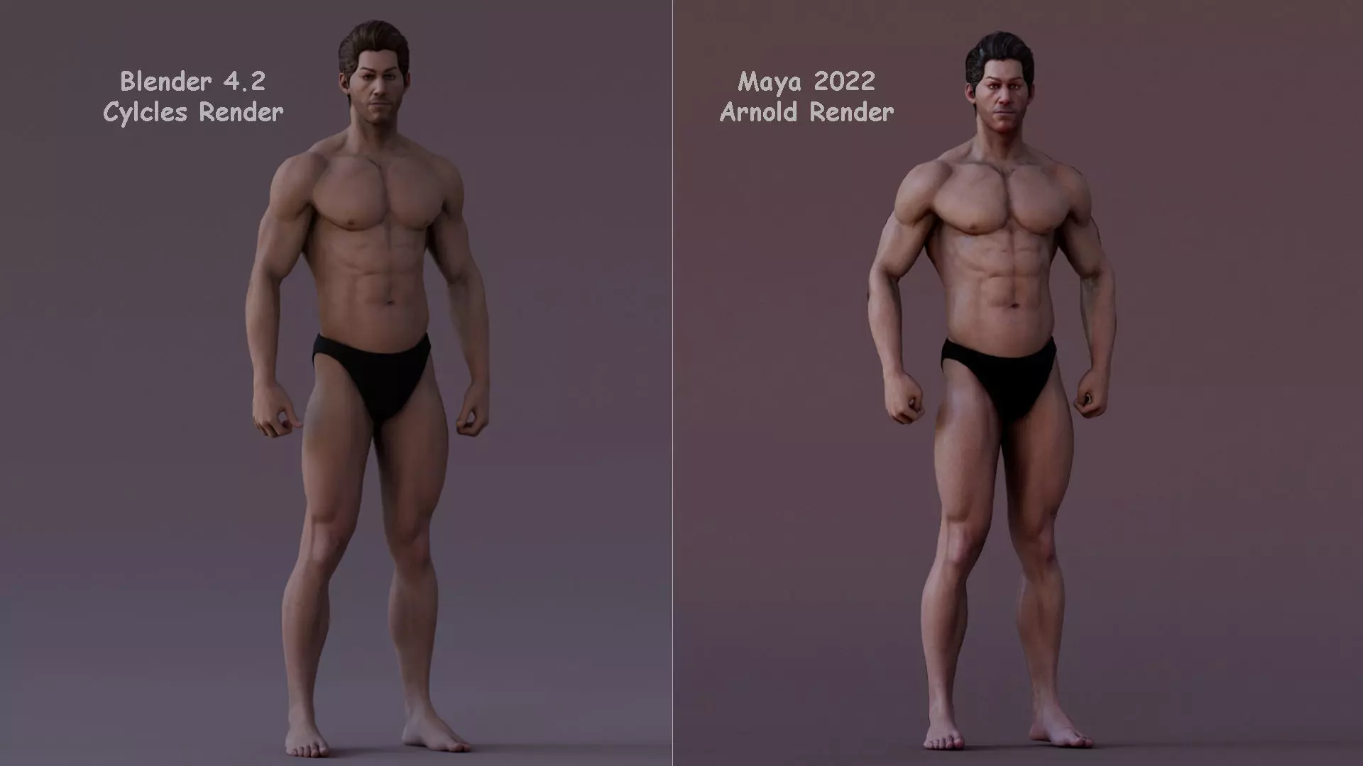 Male Base Rig Low-poly 3D model_15