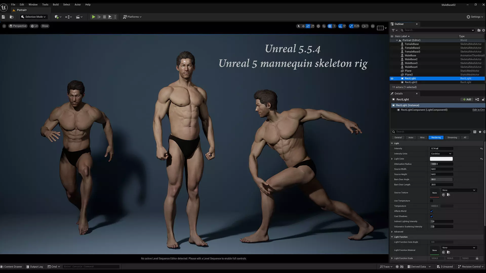 Male Base Rig Low-poly 3D model_16