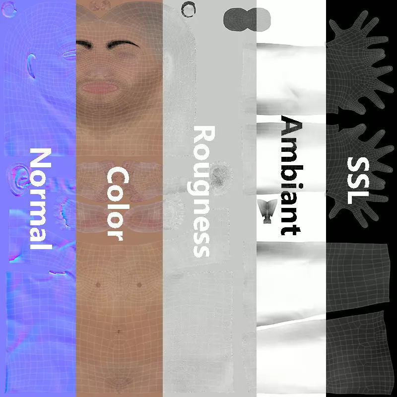 Male Base Rig Low-poly 3D model_35