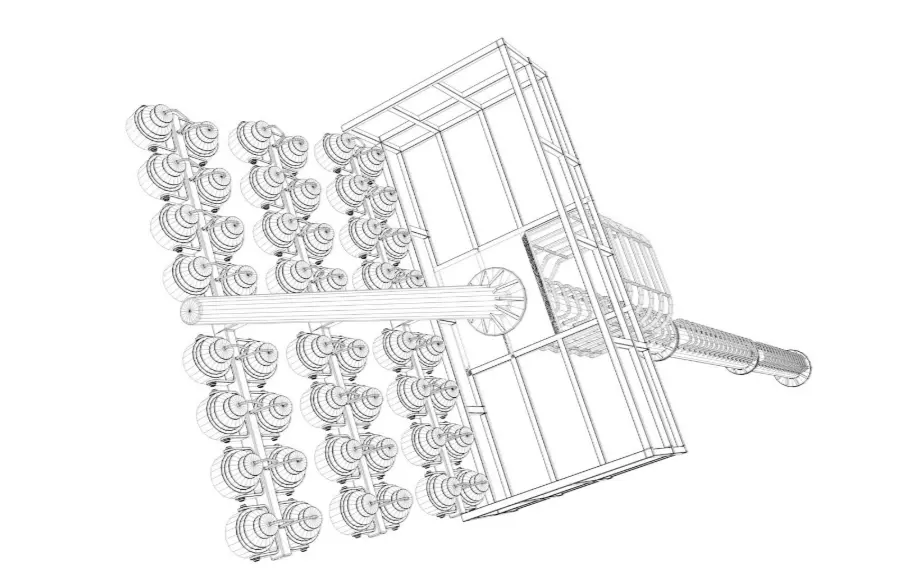 Stadium Lighting 3D model_7