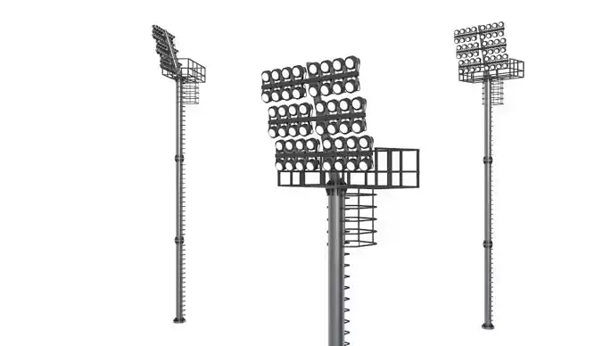 Stadium Lighting 3D model Stadium Lighting 3D model