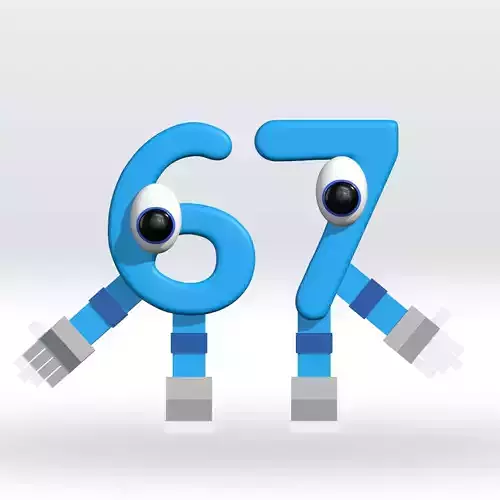 67 Steal A Brainrot STL 3D Model 3mf Multicolor Fanart