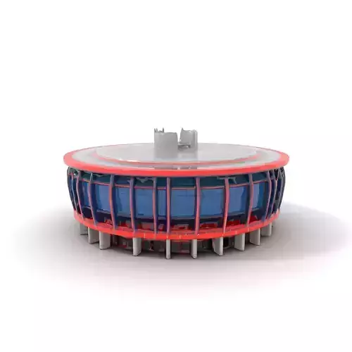 Circular Arena Architecture model pack Low-poly 3D model