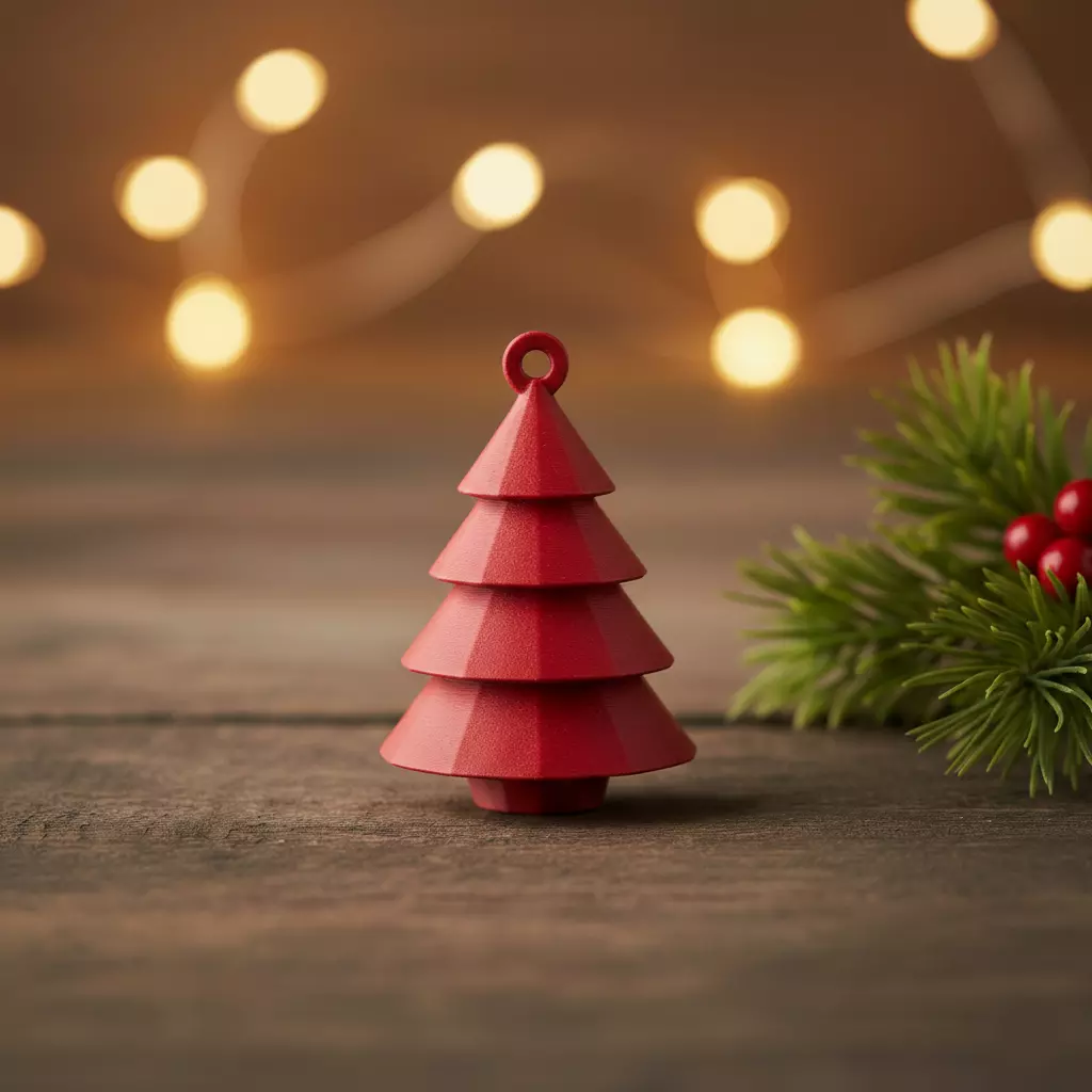Christmas tree ornament 3D print model_0