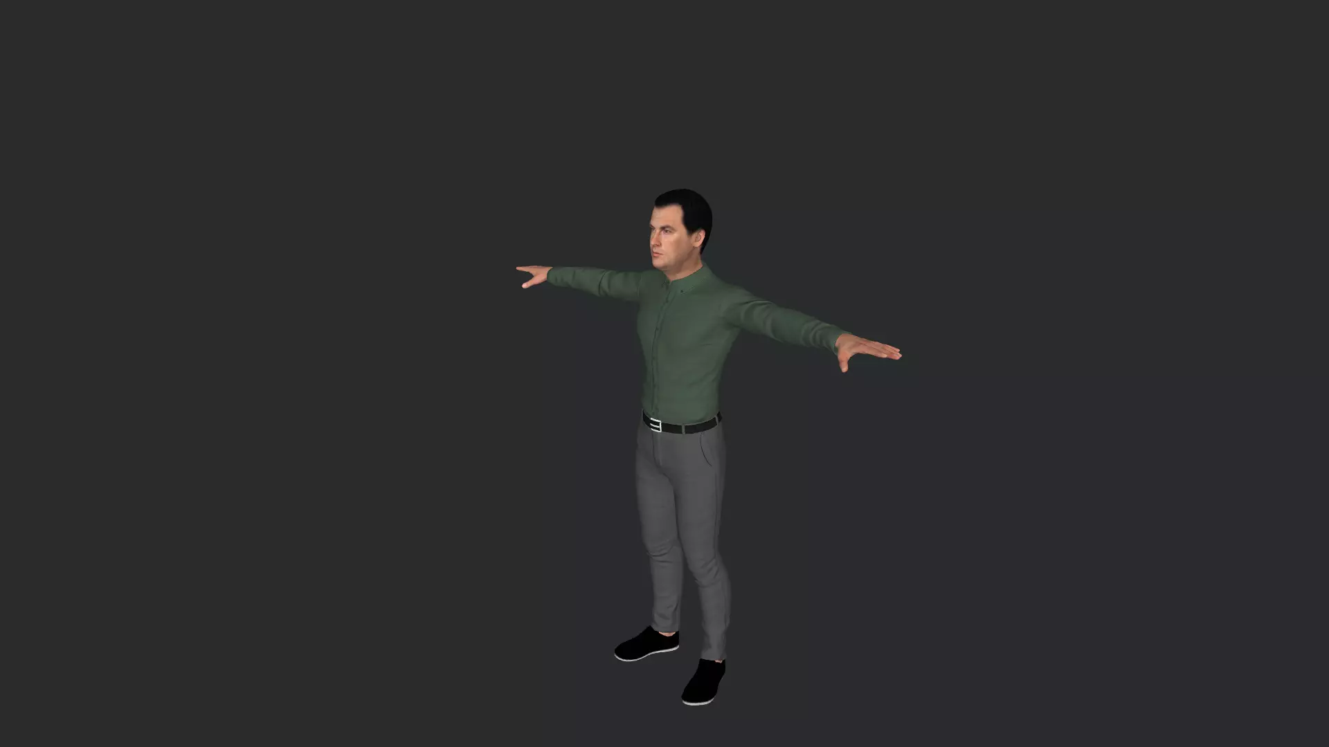 Steven Seagal Hyper Realistic Full Body Rigged 3D Character 3D model_16