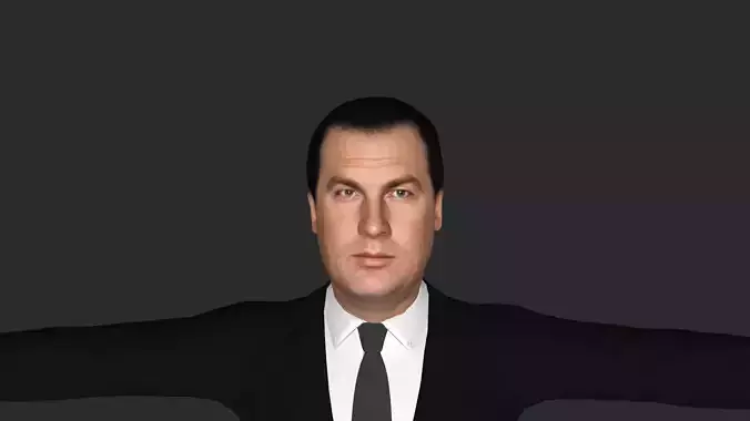 Steven Seagal Hyper Realistic Full Body Rigged 3D Character 3D model Steven Seagal Hyper Realistic Full Body Rigged 3D Character 3D model