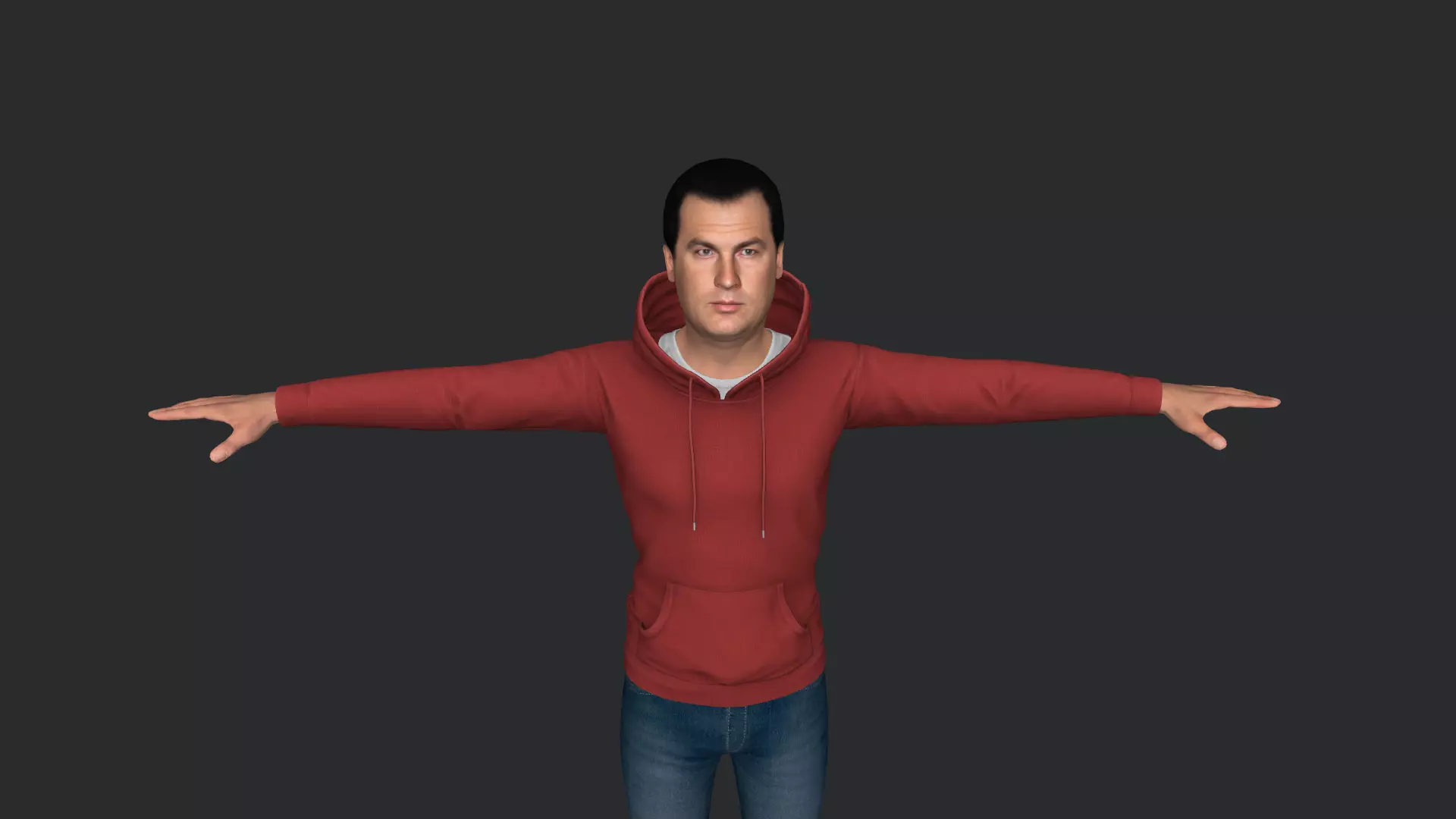 Steven Seagal Hyper Realistic Full Body Rigged 3D Character 3D model_11