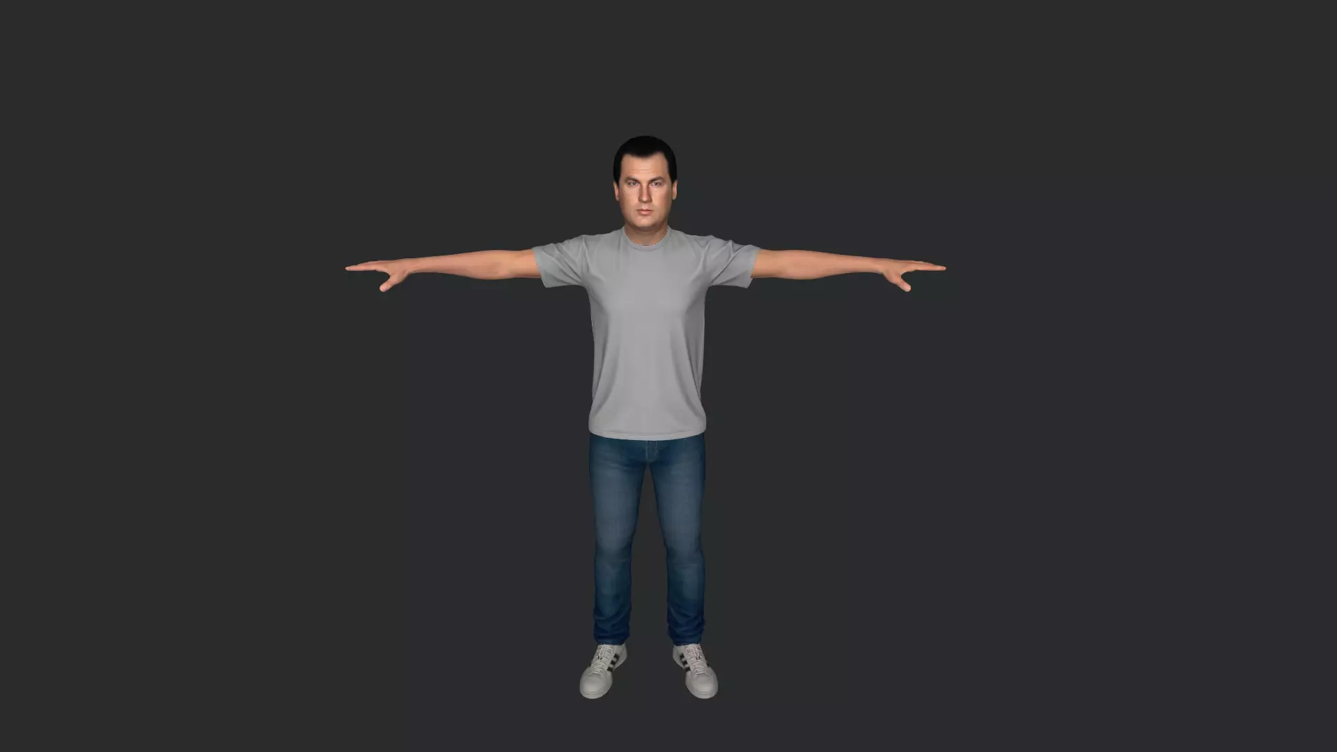 Steven Seagal Hyper Realistic Full Body Rigged 3D Character 3D model_22