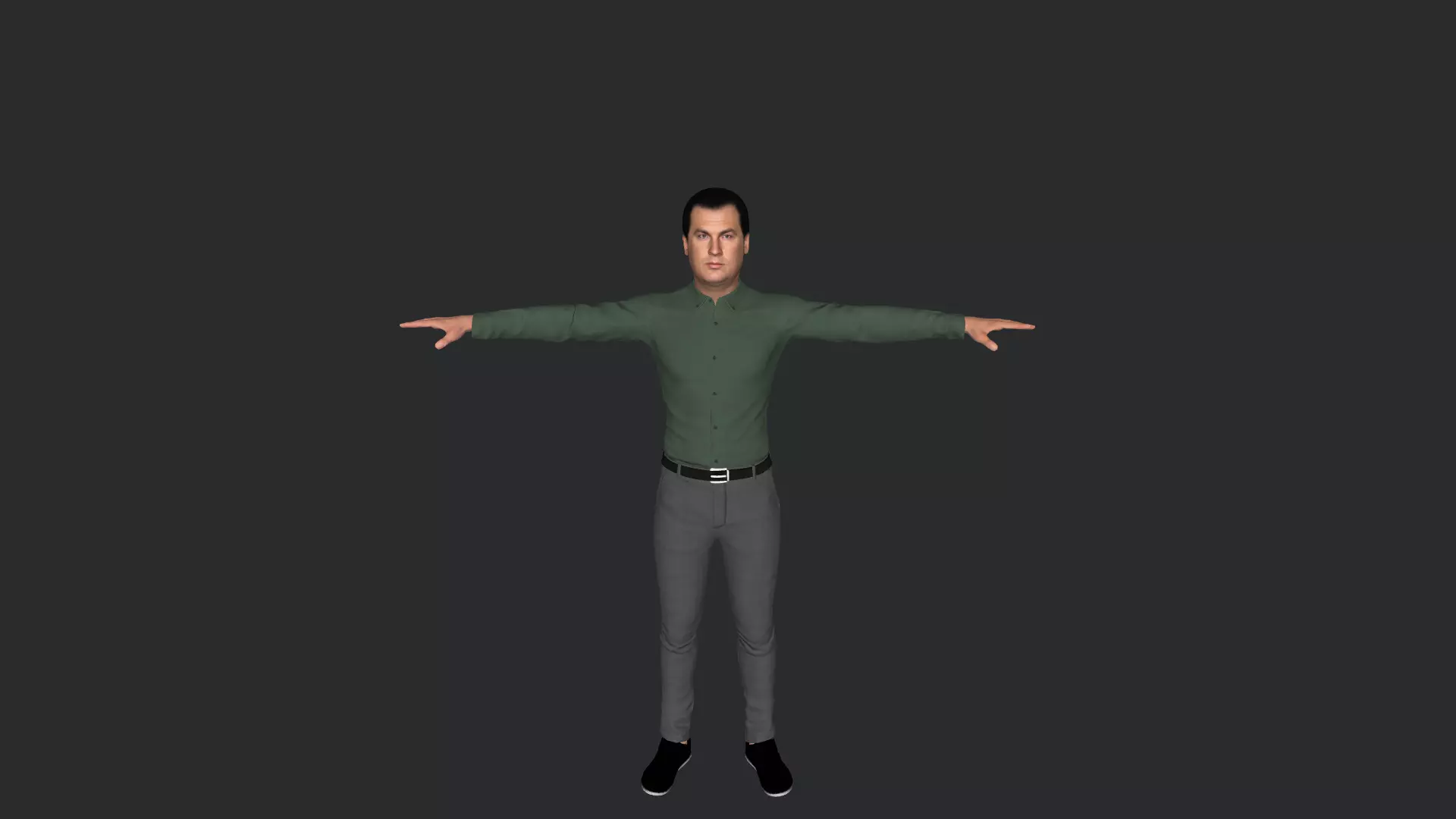 Steven Seagal Hyper Realistic Full Body Rigged 3D Character 3D model_17