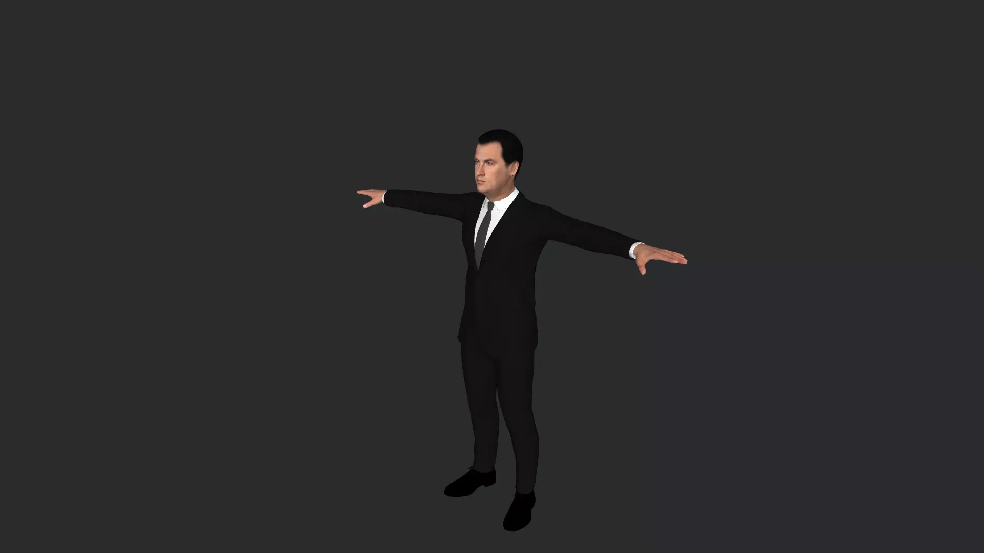 Steven Seagal Hyper Realistic Full Body Rigged 3D Character 3D model_3