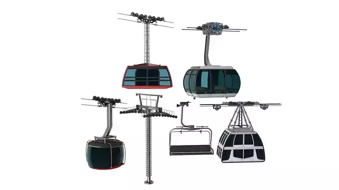 Ski lift gondola collection Ski lift gondola collection