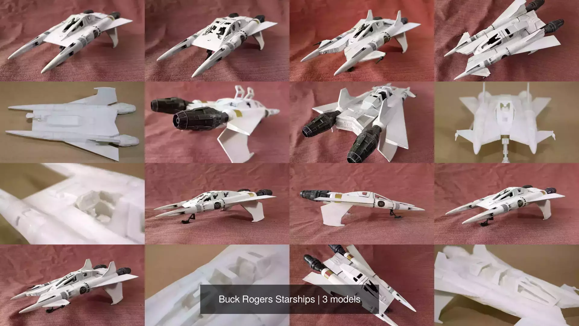 Buck Rogers Starships 3D Model Collection_4