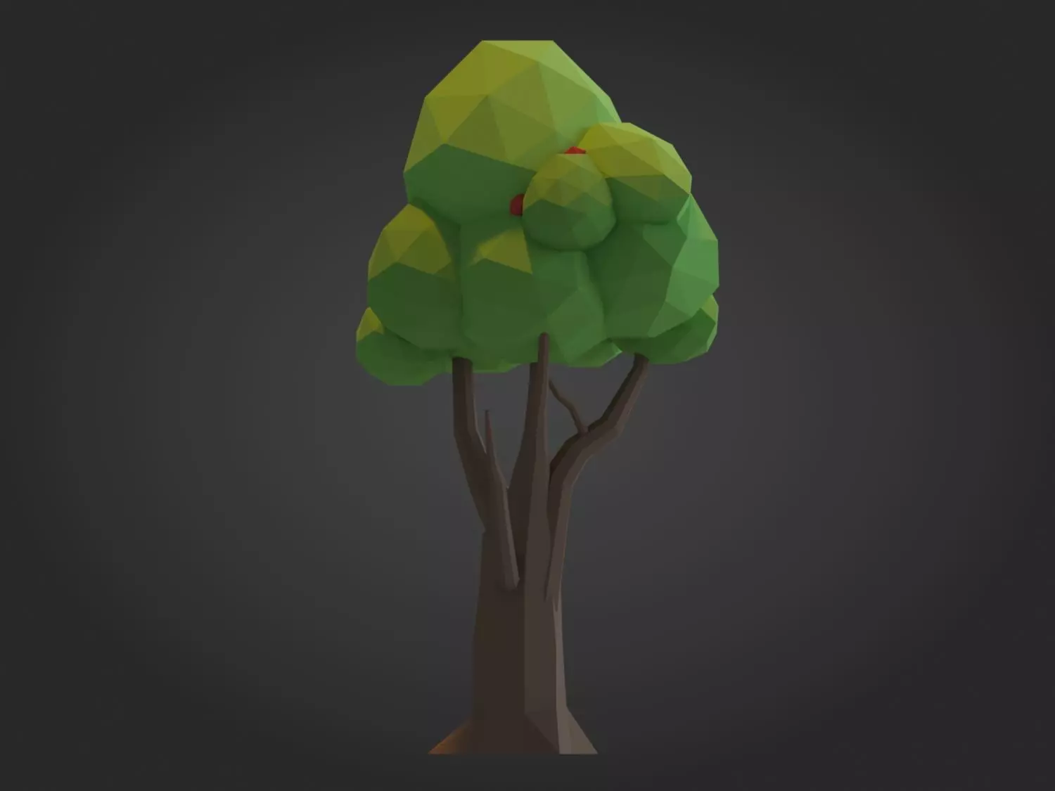 Low-poly Tree Model Low-poly 3D model_9