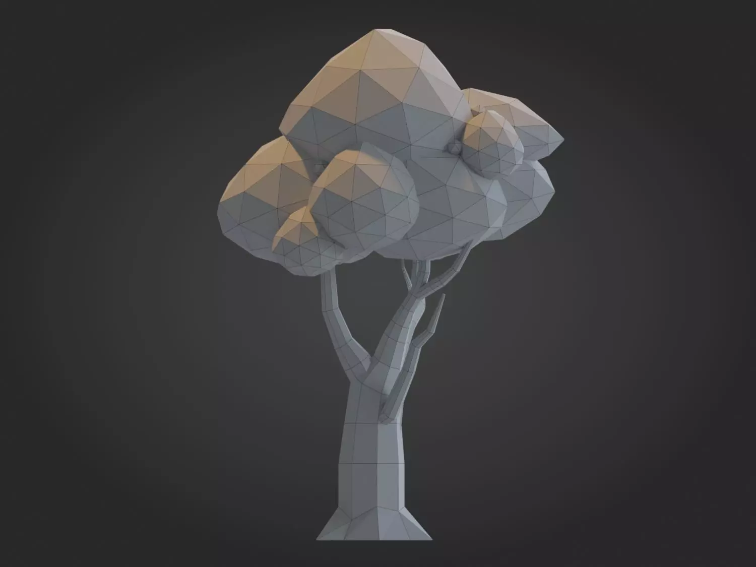 Low-poly Tree Model Low-poly 3D model_8