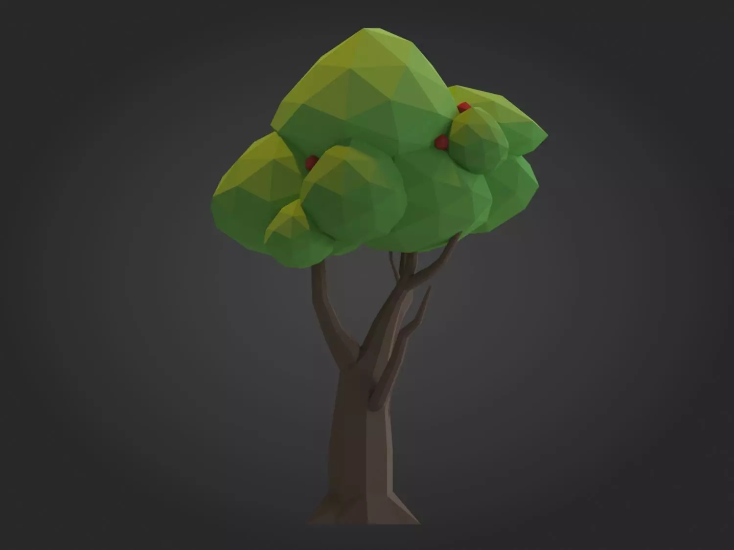Low-poly Tree Model Low-poly 3D model_7