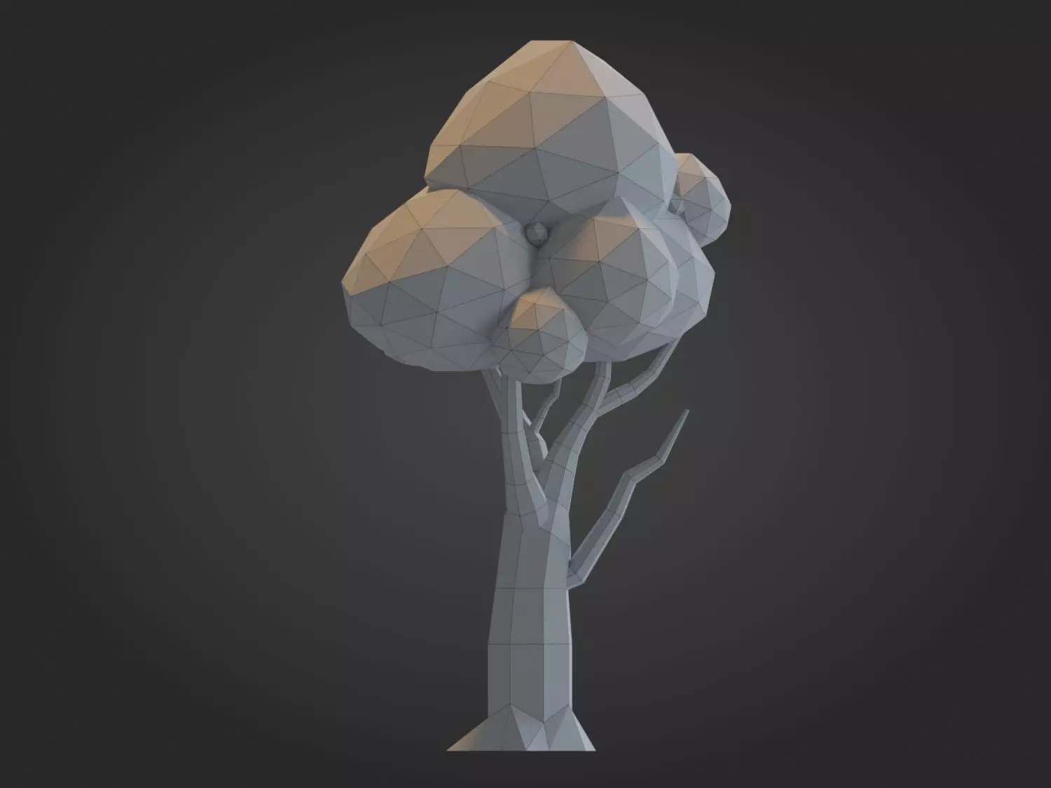 Low-poly Tree Model Low-poly 3D model_6