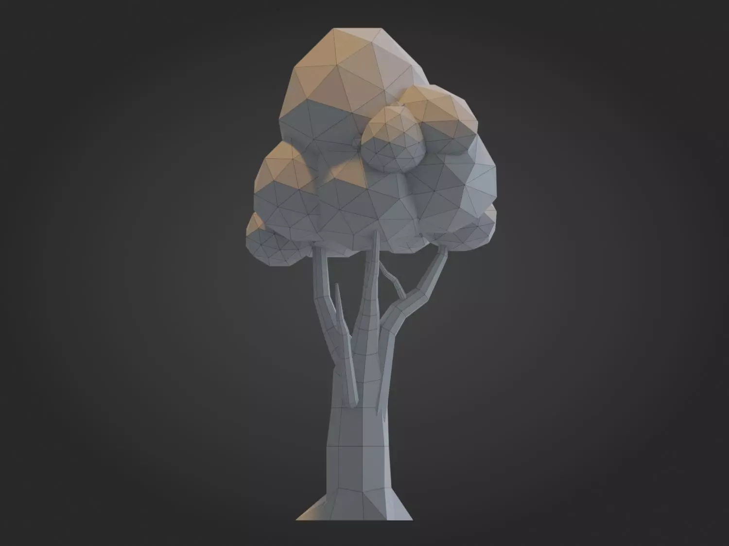 Low-poly Tree Model Low-poly 3D model_1