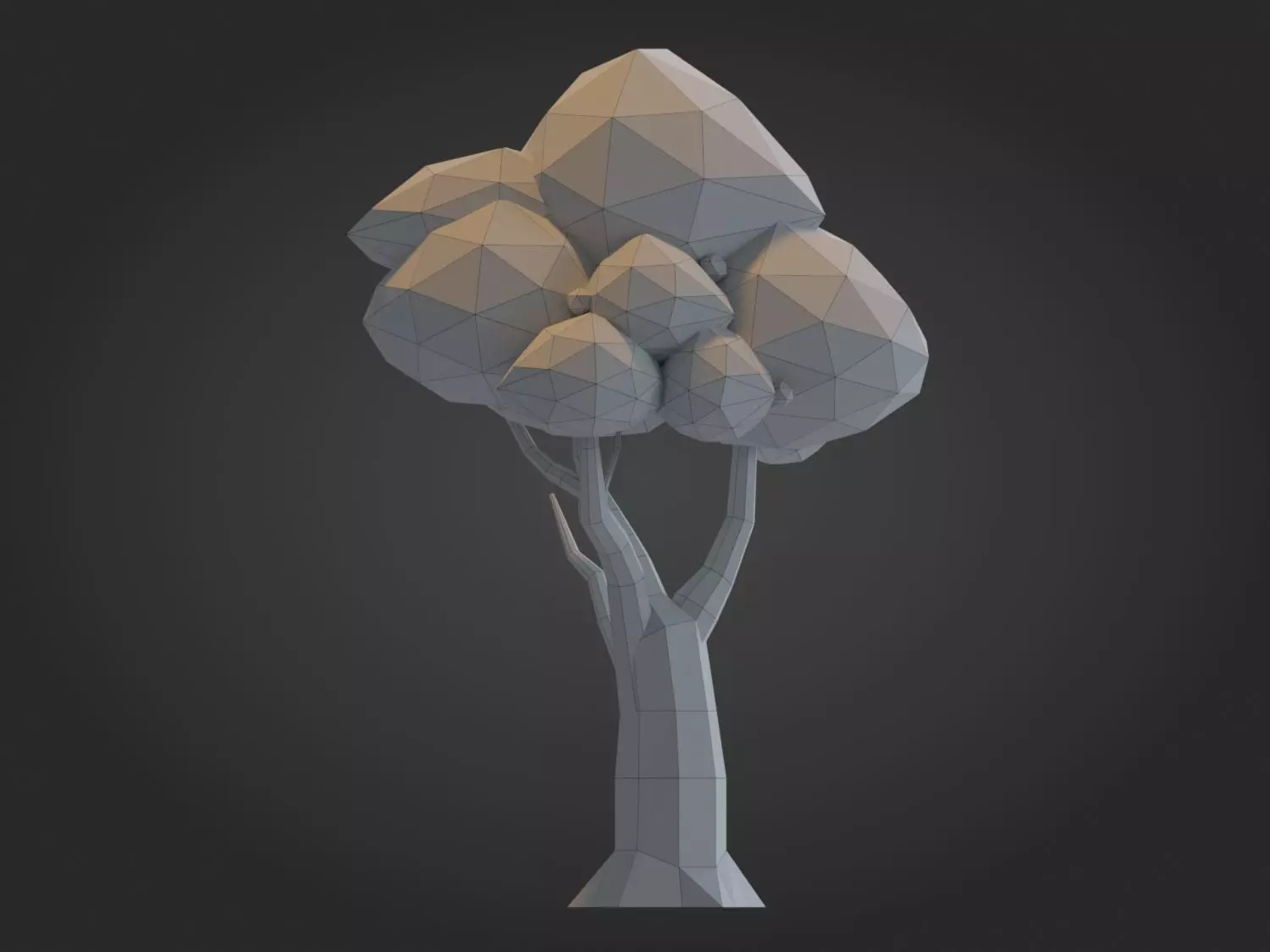 Low-poly Tree Model Low-poly 3D model_2