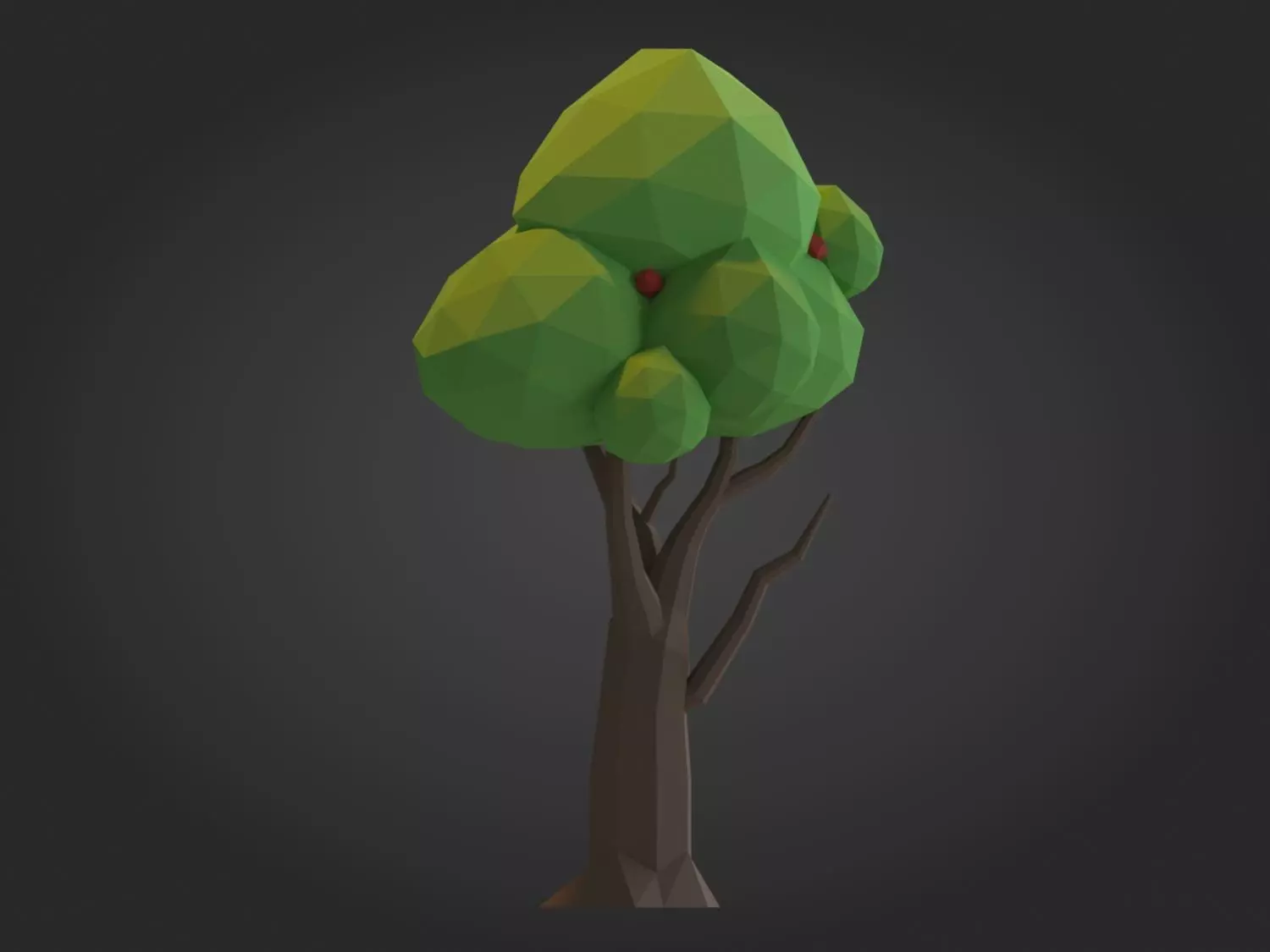 Low-poly Tree Model Low-poly 3D model_5
