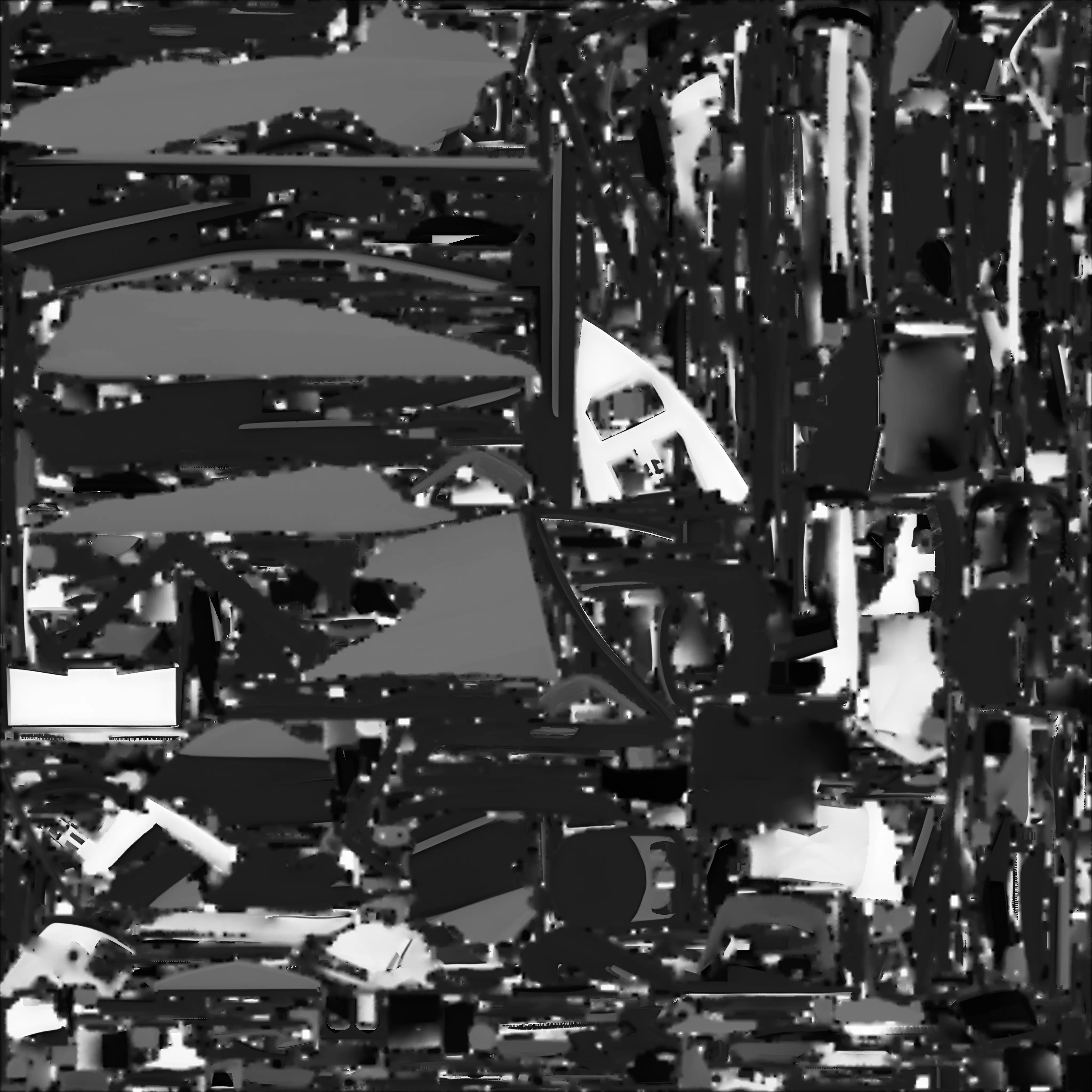 Modern Silver Hull Mega Yacht 3D Model Low-poly 3D model_4