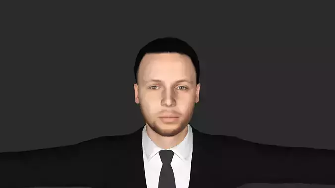 Stephen Curry Hyper Realistic Full Body  Rigged 3D Character