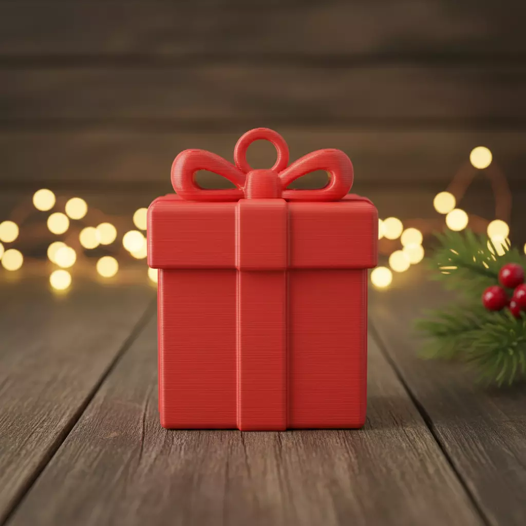 Christmas present 3D print model_0