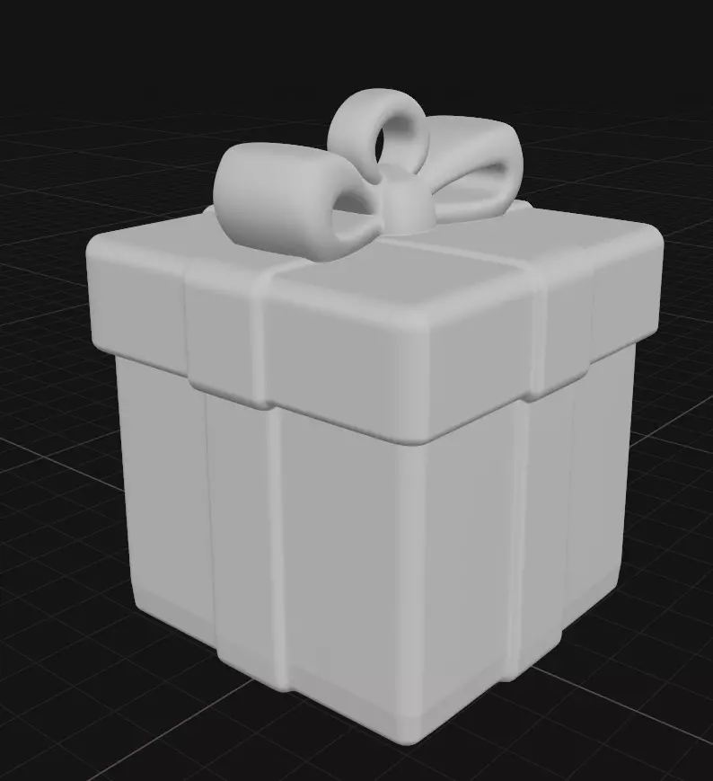Christmas present 3D print model_2