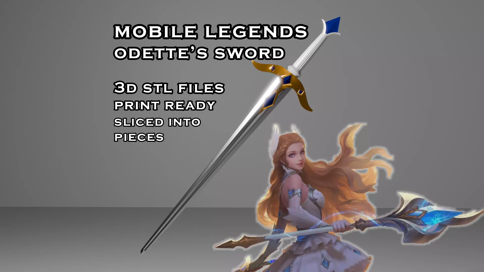 Odette Sword - Mobile Legends - 3D Printable Cosplay Prop 3D print model