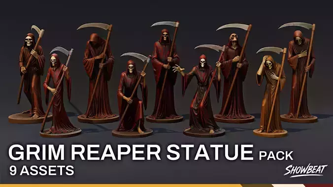 Grim Reaper Statue Pack