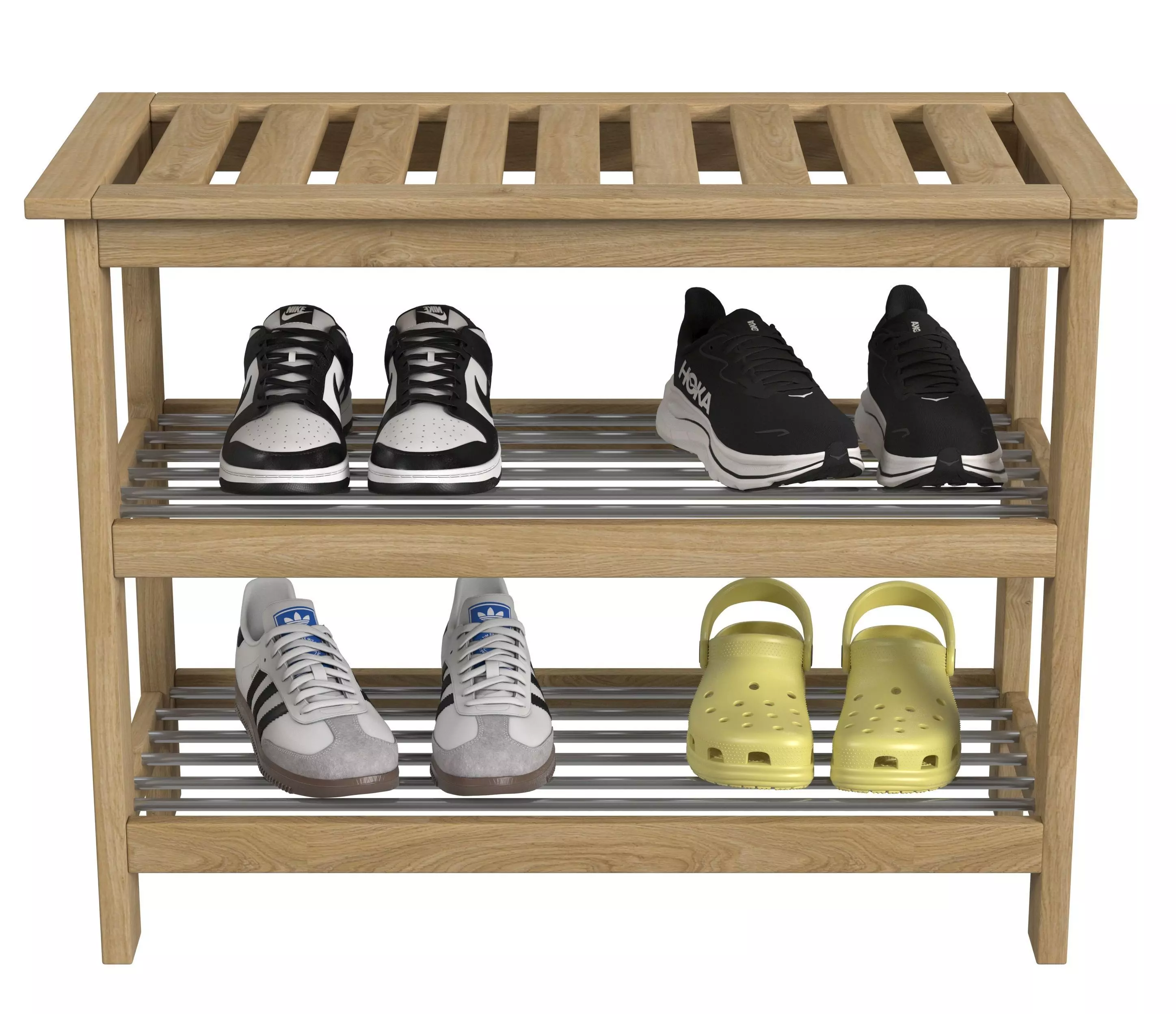 shoe rack with shoes 3D model_5