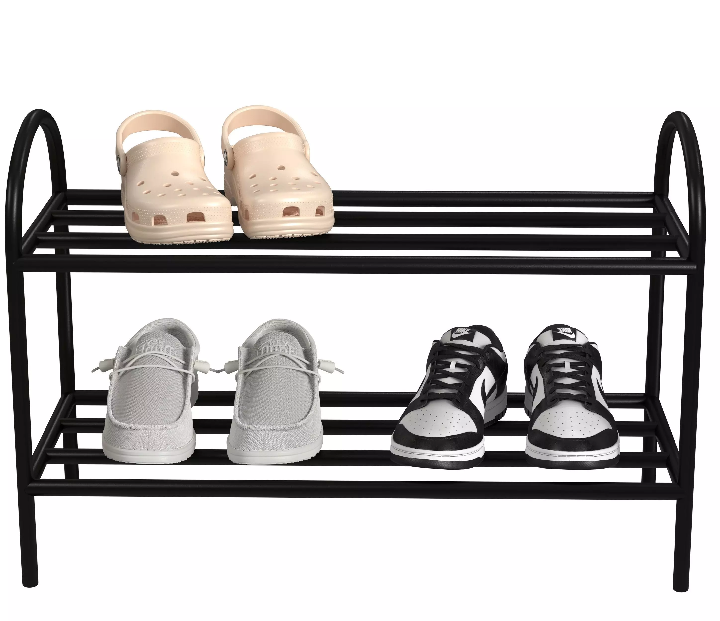 shoe rack with shoes 3D model_6