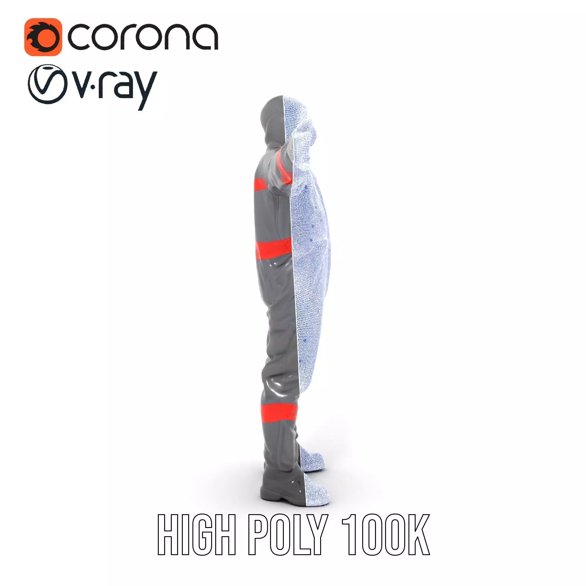 Protective Suit model pack Low-poly 3D model_34