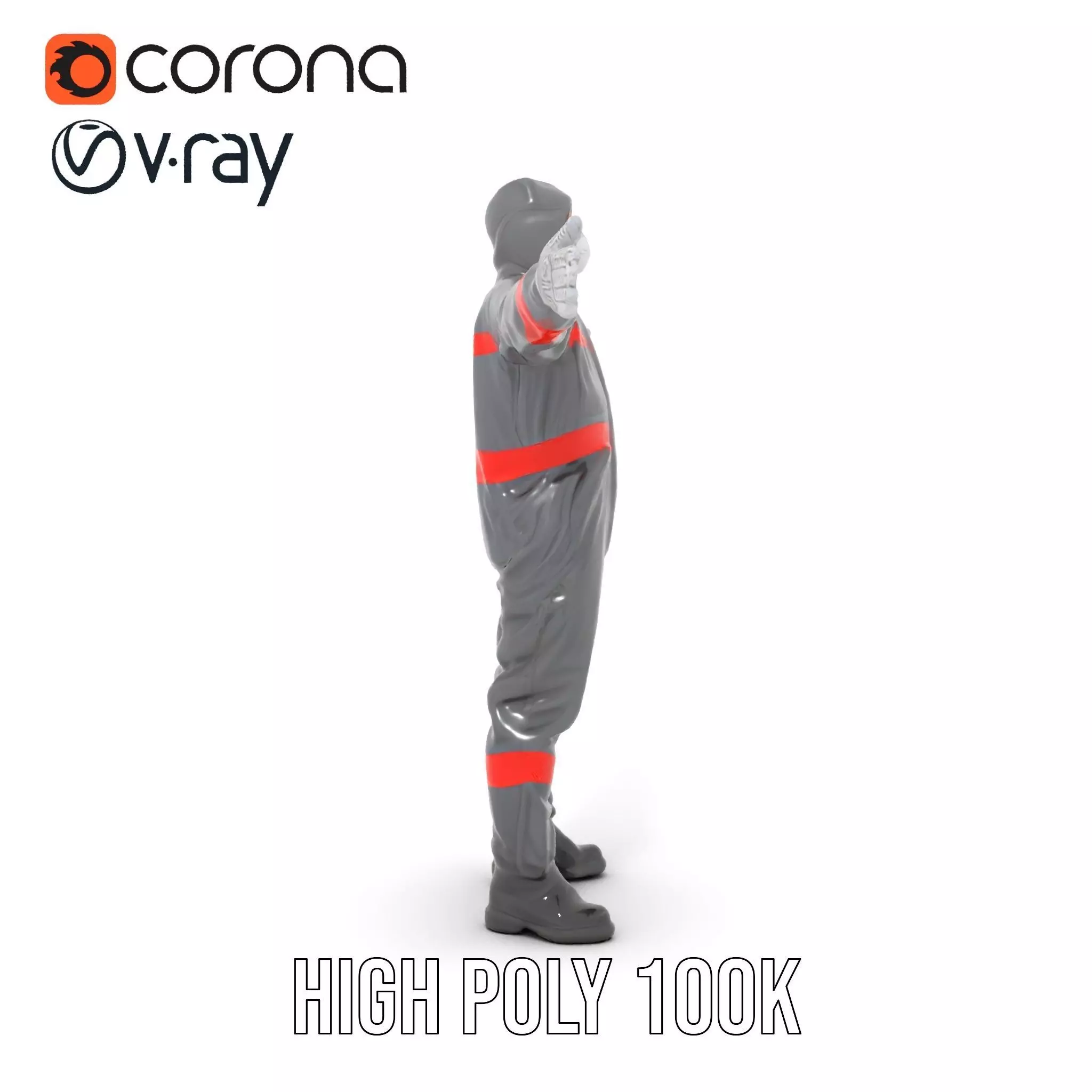 Protective Suit model pack Low-poly 3D model_28