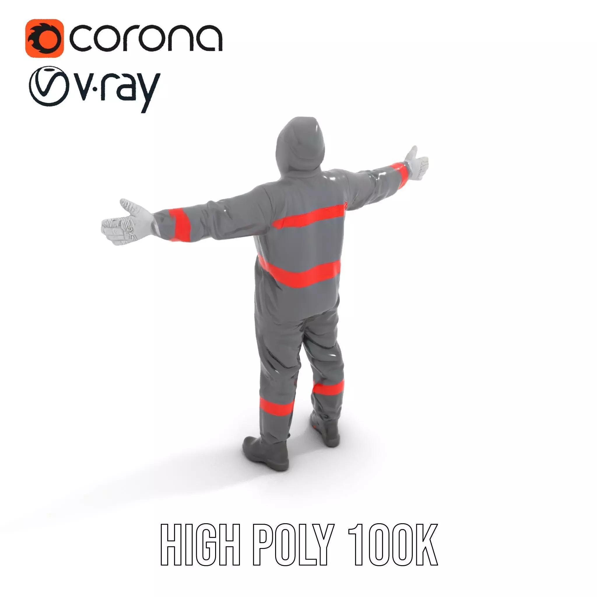 Protective Suit model pack Low-poly 3D model_32
