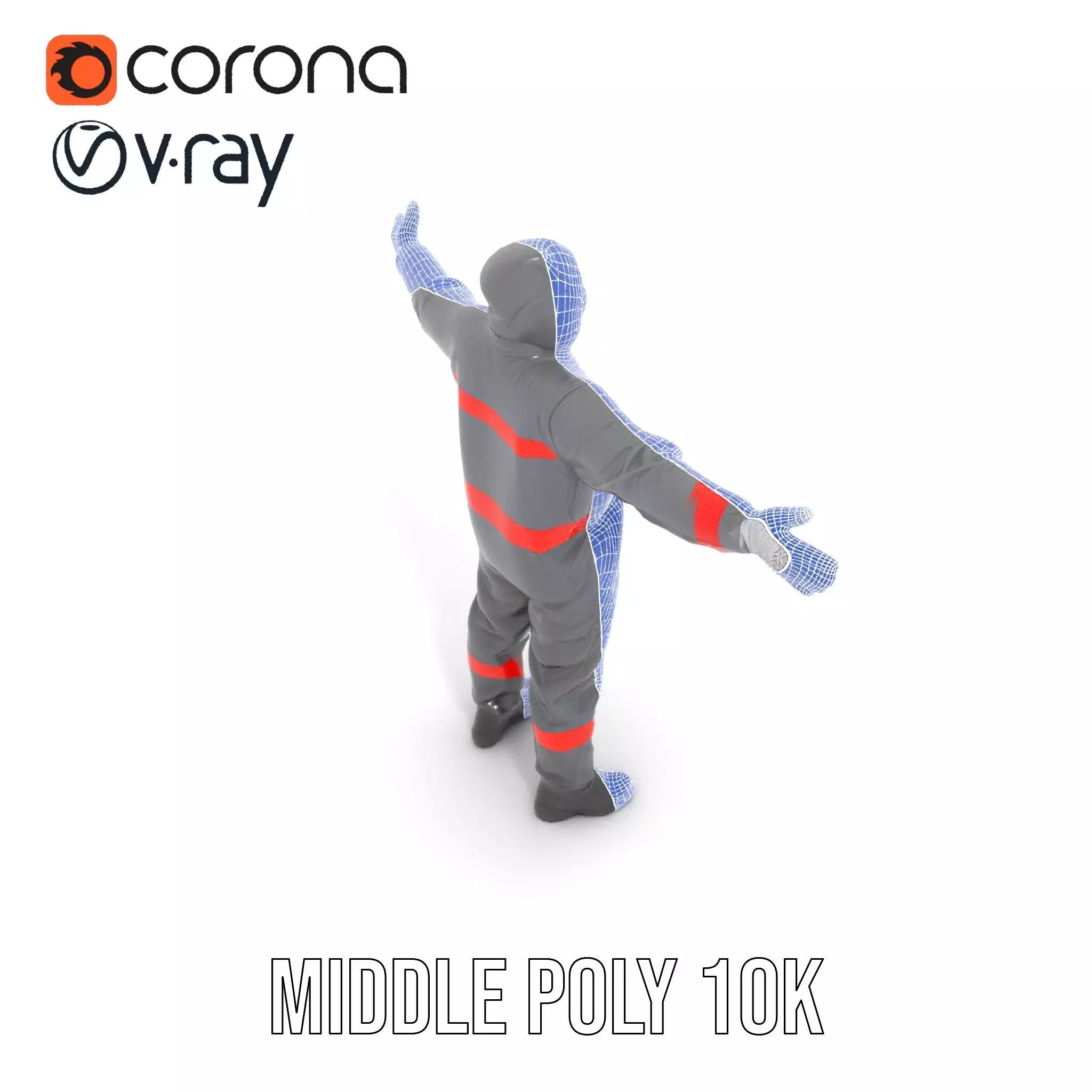 Protective Suit model pack Low-poly 3D model_23