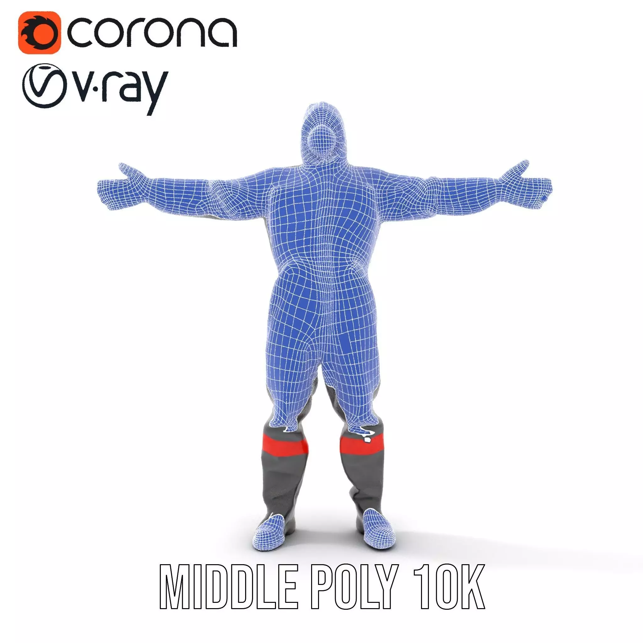 Protective Suit model pack Low-poly 3D model_26