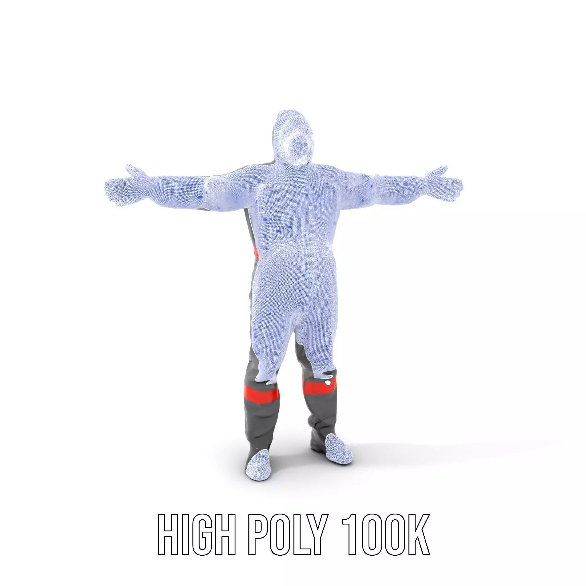 Protective Suit model pack Low-poly 3D model_4