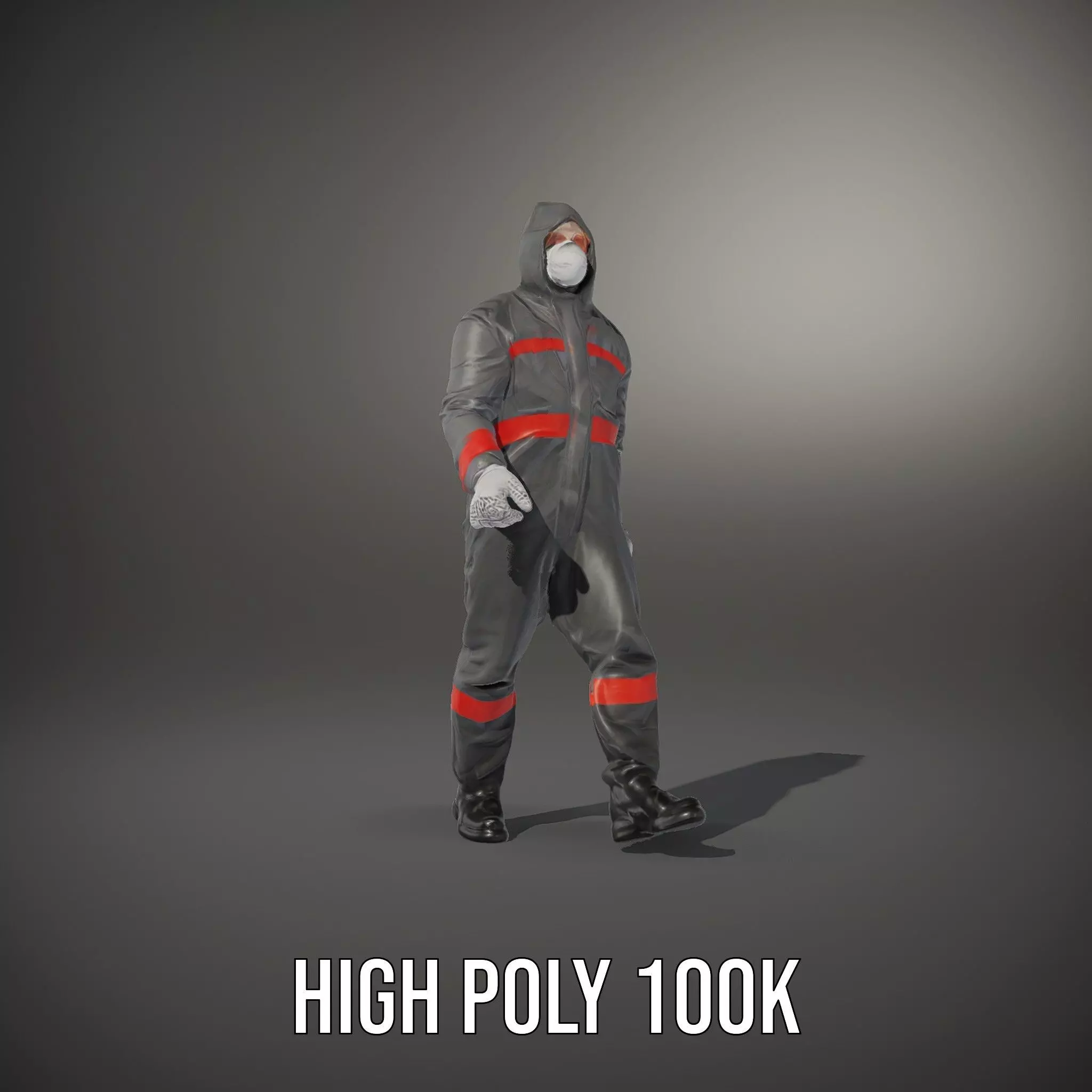 Protective Suit model pack Low-poly 3D model_10