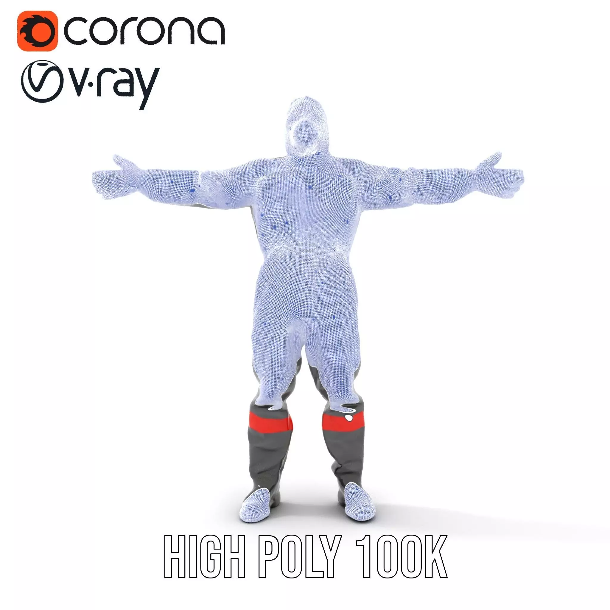 Protective Suit model pack Low-poly 3D model_31