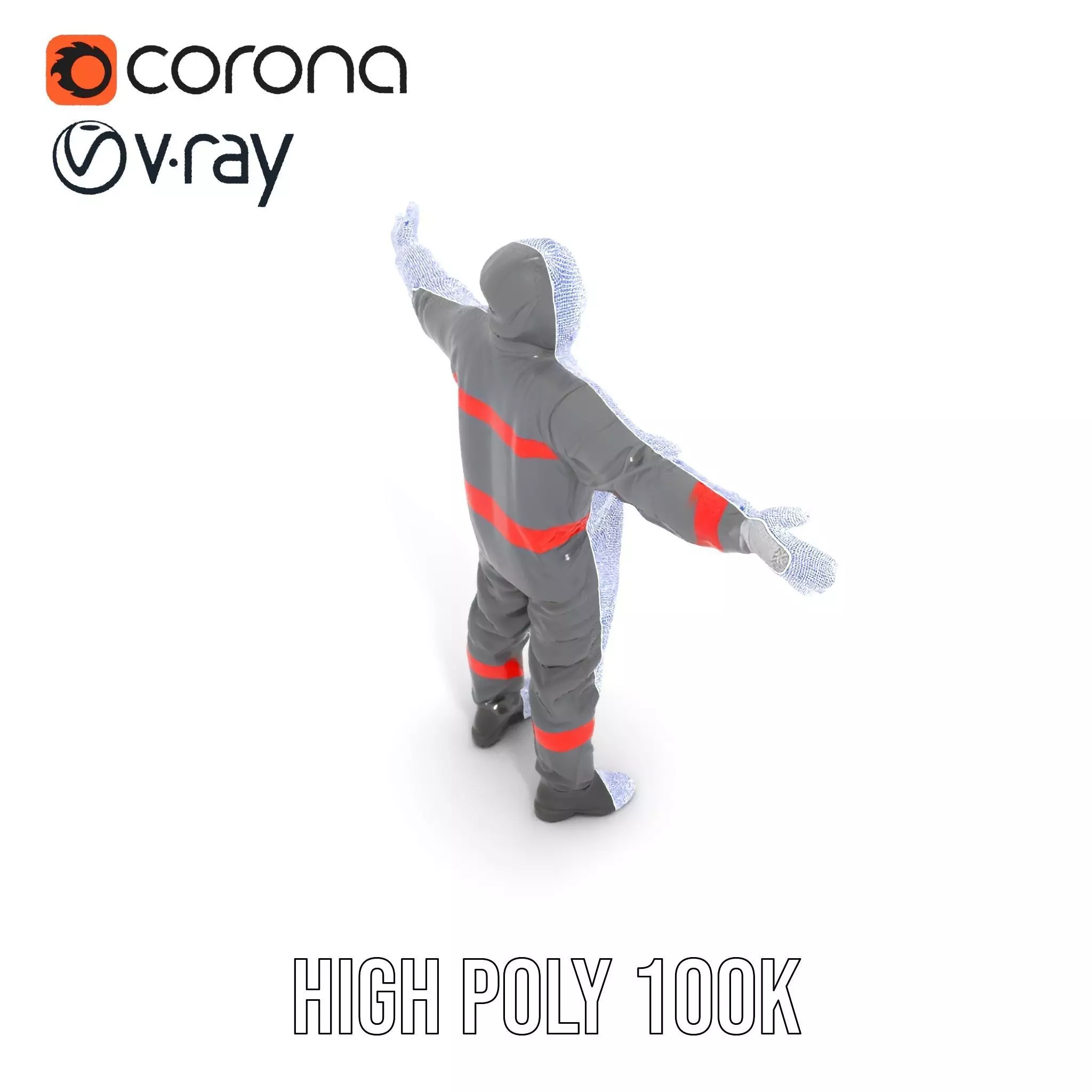 Protective Suit model pack Low-poly 3D model_25
