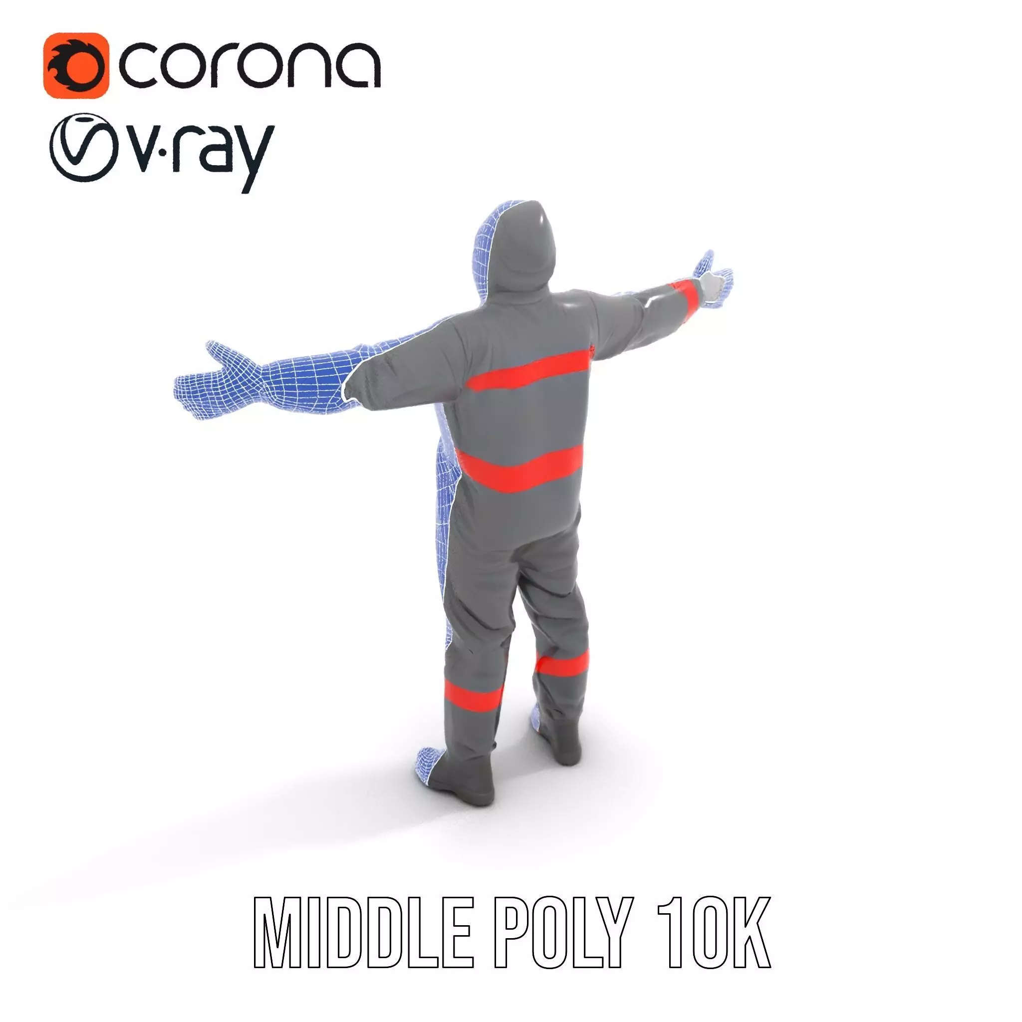 Protective Suit model pack Low-poly 3D model_17